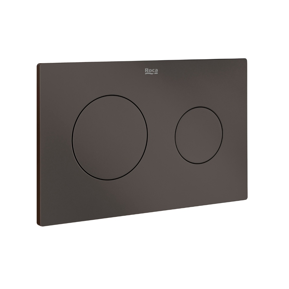 Cut out image of the Roca Duplo One PL10 Matt Brown Dual Flush Plate